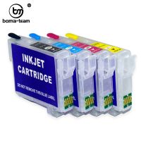 T1951ตลับหมึกว่างเปล่าเติมได้ T1971 T1961ด้วยชิปโค้งสำหรับ Epson XP-101 201 211 401 204 104 214 411เครื่องพิมพ์ WF-2532