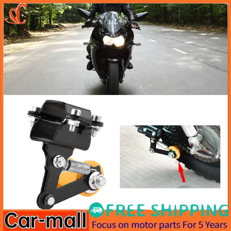 Black Adjuster Chain Tensioner Bolt On Roller for Most Motorcycle Modified Accessories Universal Motorcycle Chain Tensioner 