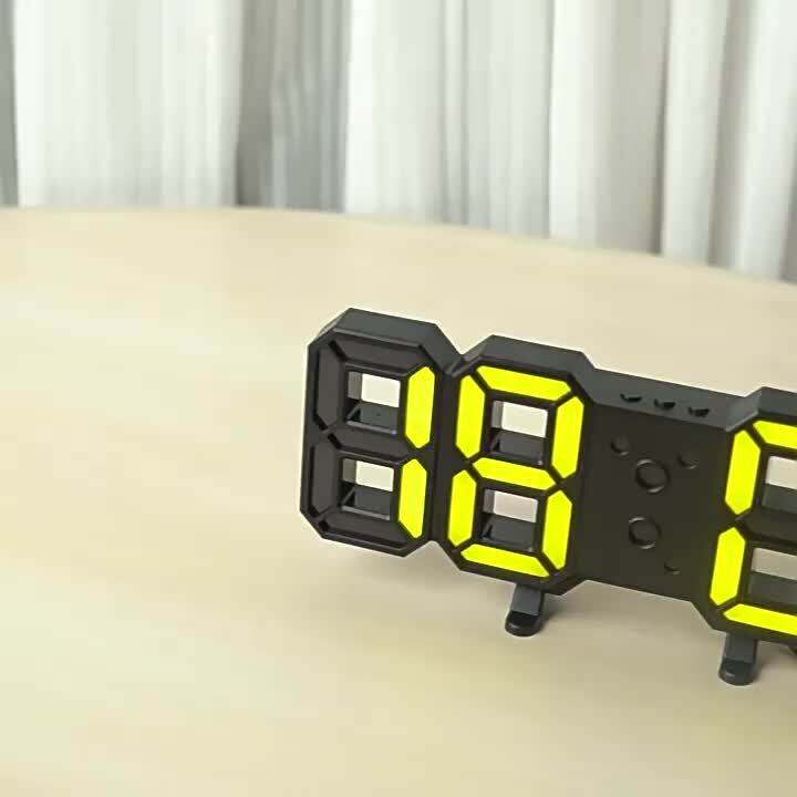 Spot parcel post Source 3d Clock Number led Alarm Clock CrossBorder