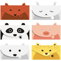 XIELISA Stationery School Supplies Thank You Card for Kids Lovely Message Card Writing Paper Cartoon Paper Envelopes Greeting Card Cartoon Animal Enve