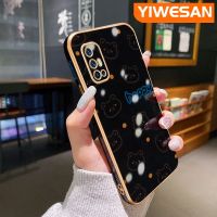 YIWESAN เคสสำหรับ Vivo V17 V19 Neo V19 (อินโดนีเซีย) การ์ตูนหมีสุขสันต์ขอบเคสมือถือดีไซน์ใหม่สี่เหลี่ยมบางๆเคสฝาปิดเลนส์เต็มรูปแบบกล้องปกป้องเคสนิ่มกันกระแทก