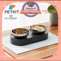 PETKIT FRESH NANO DOUBLE METAL ชามอาหารแบบถาดคู่ ชามสแตนเลสปรับองศาได้