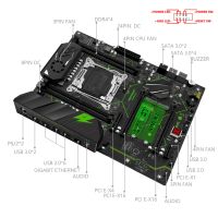 MACHINIST MR9A PRO X99 Kit Motherboard LGA 2011-3 Set With Xeon E5 2670 V3 CPU 2pcs*16GB=32GB DDR4 ECC RAM Four-channel SATA M.2