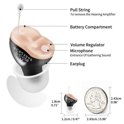 ZZOOI Digital Mini Hearing Aid in the Ear Intelligent Programmable Audifono Sound Amplifier First Aids For Deaf Elderly Dropshipping
