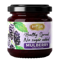 แยมมัลเบอรี่ ไม่ใส่น้ำตาล Jam Mulberry No Sugar 220g.vegan,Ketogenic