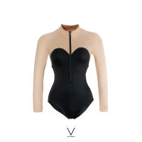 SS2022/1 BUNNY BODYSUIT ชุดว่ายน้ำ บอดี้สูทแขนยาว มีฟองน้ำในตัวผ้าหนา กัน UV UPF 50+