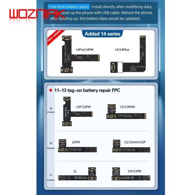 JCID JC V1SE Original Battery Repair Flex Cable Tag on Built in For iPhone 11-14Pro Max MINI Warning Health Repair Battery Pop