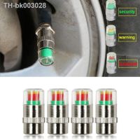 ♦ 4PCS Car Truck Motorcycle Tire Pressure Monitoring Alarm Auto Tire Pressure Indicator Caps Tire Air Alert Cap Car Accessories