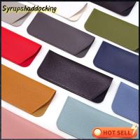 SYRUPSHADDOCKING สีบริสุทธิ์ หนัง PU นุ่ม พกพาสะดวก แว่นตาป้องกัน เคสแว่นตา แขนแว่นตา กระเป๋าใส่แว่นอ่านหนังสือ