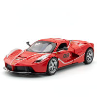 โมเดลรถโลหะผสม LaFerrari รุ่นเฟอร์รารีรถเหล็กหล่อเบาและเสียงประกอบของเล่นสำหรับเด็กผู้ชายของเล่นสำหรับเป็นของขวัญสำหรับรถเด็กผู้ชายสำหรับคอลเลกชันรถยนต์โมเดล