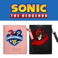 Cartoon Printing Coin Purse Sonic The Hedgehog Surrounding High-value Fashion Macaroon Color Short Cute Student ID Card Holder