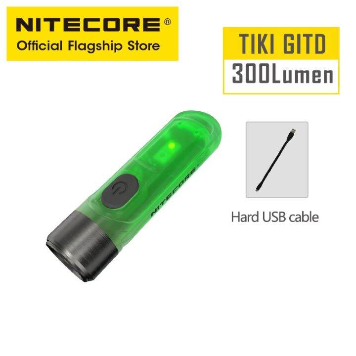 nitecore-tiki-พวงกุญแจไฟฉาย-edc-หลายแสง-ชาร์จ-usb-แบบพกพา-สําหรับตั้งแคมป์-apc-uv-mini