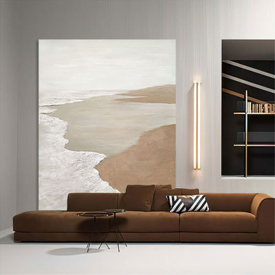 Handmade Seascape Art Picture Modern Living Room Decoration Oil Painting Textured Sea Scenery Art Pictures Wall Hangings Artwork