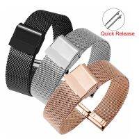 10mm 12mm 14mm 16mm 17mm 18mm 19mm 20mm 21mm 22mm WatchBand Quick Release Straps For DW Watch Universal Band Milanese Mesh Steel