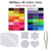 2472 Colors Box Set Hama Beads Toy 2.65mm Hama Ironing Educational Kids 3D Puzzles Diy Toys Fuse Beads Pegboard Sheets