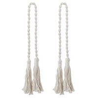Macrame Curtain Tieback Curtain Tied Ball Hand-Woven Cotton Straps Hanging Ball Decoration Creative Curtain Accessories