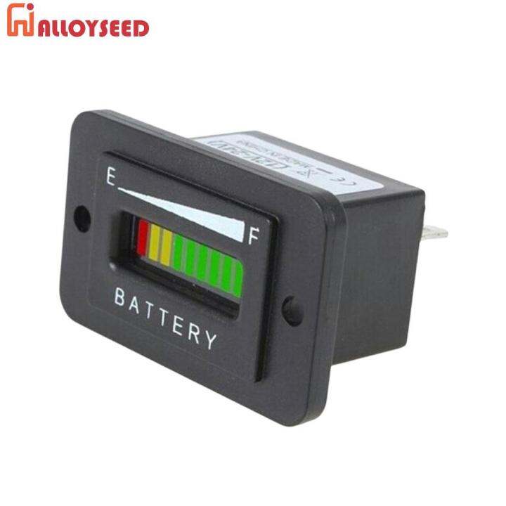 12V/24V/48V Battery Indicator Meter LED Dispaly Car Battery Voltmeter ...