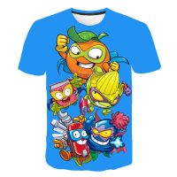 Super Zings T-Shirts Short Sleeve Funny Super Cool T Shirt Boys Children Clothing 1-14 Years Kids Girls Clothes Street Clothes