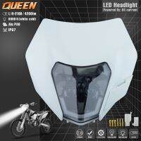 QUEEN X MOTOR Motorcycle ไฟไฟสวมศีรษะสำหรับกิจกรรมกลางแจ้งไฟหน้ารถมอเตอร์ไซค์แบบ LED รถจักรยานยนต์แสง Supermoto Fairing สำหรับ KTM EXC SXF จักรยานยนต์วิบากโมโตครอส Enduro ไฟหน้ารถมอเตอร์ไซค์แบบ LED