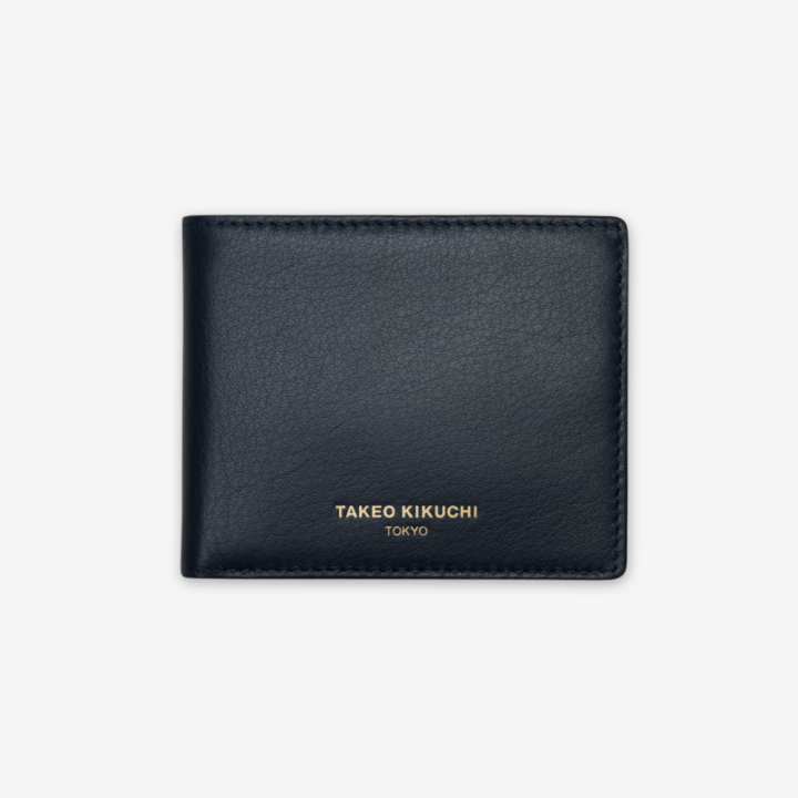 takeo-kikuchi-กระเป๋าสตางค์-classic-gold-logo-soft-leather-8-card-wallet