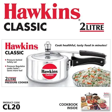  Hawkins HC20 Contura 2-Liter Pressure Cooker, Small, Aluminum:  Home & Kitchen