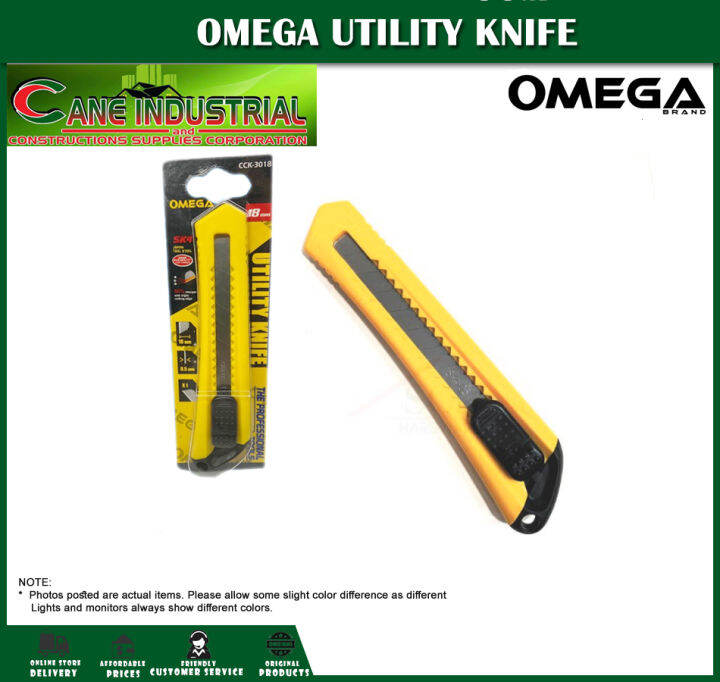 OMEGA Utility Knife 18mm (CCK3018) Lazada PH