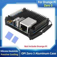 Orange Pi Zero ฮีทซิงค์ซิลิโคนกรอบหล่อเย็นโลหะแบบพาสซีฟ3เคสอลูมิเนียมสำหรับบอร์ด OPI Zero 3 1 2 4GB