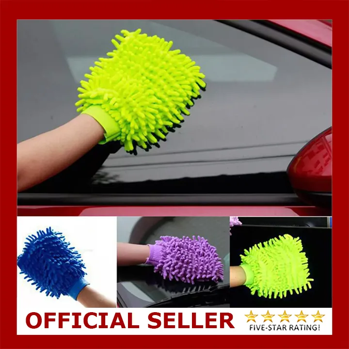 microfiber glove mitt for car cleaning washing