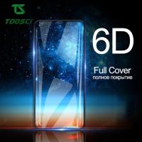 Toosci 6D คลุมทั้งหมดกระจกนิรภัยสำหรับ VIVO V17 Pro หน้าจอแก้วป้องกันฟิล์มฝาหลัง