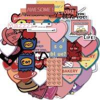 ✢ﺴ❀ 10/44PCS Ins Korean Mazzzzy Heart Stickers Girl DIY Luggage Laptop Phone Bicycle Decal Kids Gift Toy Waterproof Stickers