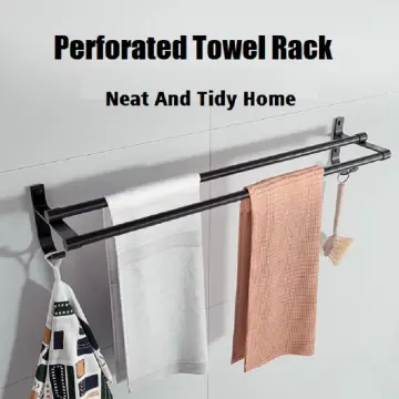 Norye Towel Clothes Hanger Hooks for Washroom Wall Mounted with