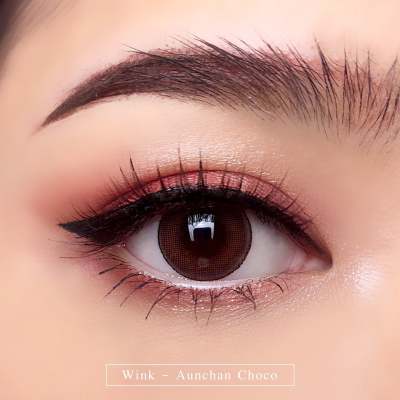 คอนแทคเลนส์ Wink Lens Aunchan(Gray,Brown,Black,Choco) ค่าสายตา 0.00 ถึง -10.00