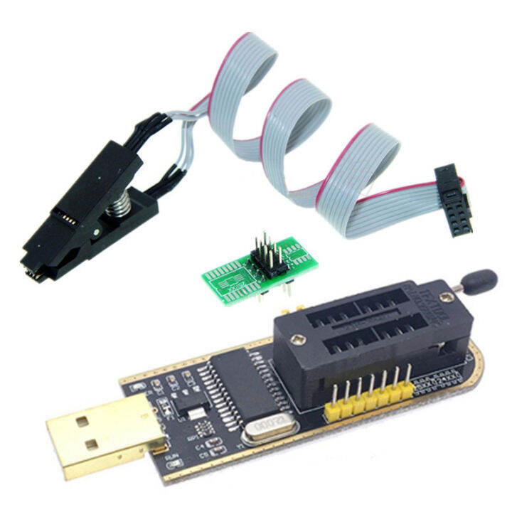 DIY SOP8 to DIP8 converter SOP8 test clamp +1.8V converter USB BIOS ...