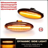 รถยนต์ Toyota Yaris RAV4 E15 Mk1โคโรลล่าออริสที่ Mk3ไดนามิกไฟเลี้ยว LED ต่อเนื่องแบบไดนามิกโคมไฟทวนสัญญาณอุปกรณ์ตกแต่งรถยนต์ (10)