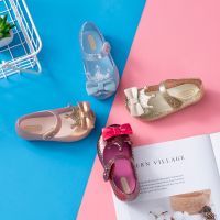 Mini DD Children Cute Sandals Beach Shoes New Girl Jelly Sandals Crown Summer Soft Sandals Melissa Toddler Shoes DD001