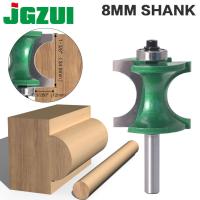 1Pcs 8Mm Shank Bullnose Separuh Pusingan Bit Endmill Router Bit Kayu 2ขลุ่ย Galas Alat Kerja Kayu Pengilangan Pemotong