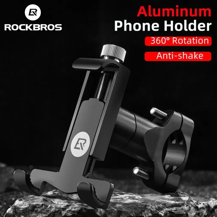 ROCKBROS Universal Aluminium Bike Phone Mount Stand Holder Bracket 360
