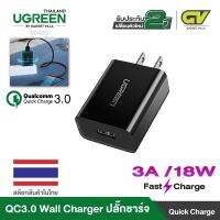 UGREEN รุ่น 60495 หัวชาร์จมือถือ QC3.0 Wall Charger USB Port US Plug/ 18W โปรโมชั่นเปิดตัว ระยะเวลา 1 สัปดาห์✁