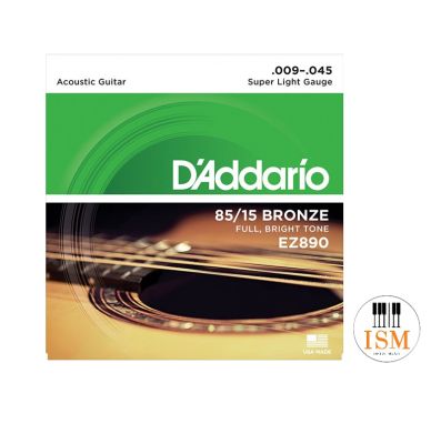 Daddario สายกีต้าร์โปร่ง Acoustic Guitar String รุ่น EZ-890