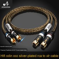 ATAUDIO HiFi 2XLR ตัวเมียไปยังสาย2RCA Hi-End 2 Rca ถึง2สายเคเบิล Xlr สำหรับเครื่องผสมเอฟเฟคด้านหน้าและด้านหลังขั้นตอน