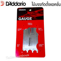 DAddario ไม้บรรทัดตั้งแอคชั่น ไม้บรรทัดวัดความสูงสาย String Height Gauge PW-SHG-01