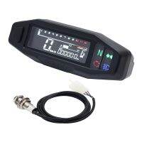 with sensor Newest Motorcycle Speedometer Oil Gauge Tachometer Universal Digital Meters Instrument Cluster Turn Signal Light Indicator