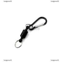 langyouzi9 ตกปลาแขวนหัวเข็มขัดแม่เหล็กหัวเข็มขัด Fast Hanging BUCKLE Wireless Lost ROPE โลหะแรงแม่เหล็กกลางแจ้งปีนเขา