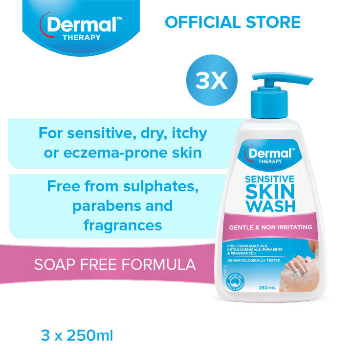 [Bundle of 3] Dermal Therapy Sensitive Skin Wash 250ml Lazada Singapore