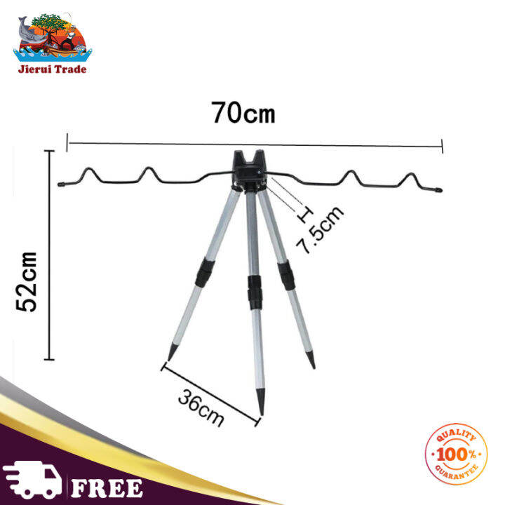 jierui-dudukan-joran-การค้ารองรับกล้องส่องทางไกลเสาเบ็ดตกปลา5แท่งอุปกรณ์เสริมตกปลาขาตั้งอเนกประสงค์ขาตั้ง