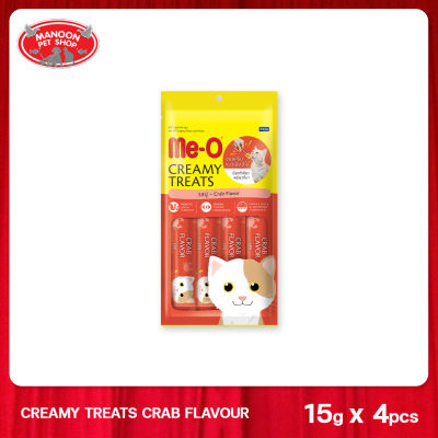 [MANOON] ME-O Creamy Treats Crab Flavor มีโอ ครีมมี่ ทรีต รสปู ขนาด 15 กรัม x 4 ซอง