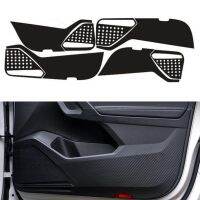 For Volkswagen VW Tiguan L 2017 2018 Carbon Fiber Style Car Door Anti-Kick Pad Protective Film Car Stickers 4Pcs