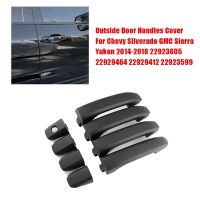 4Pcs Exterior Outside Door Handles Pull Cover 22923605 22929412 For Chevy Silverado GMC Sierra Yukon 2014-2018 22929464 Parts