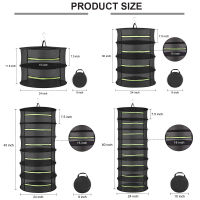 Rack Mesh สำหรับ Rack Drying Flowers With Drying Diameter Net Black Hydroponics 2468 Herb Layers แขวนเครื่องเป่าซิป Plant