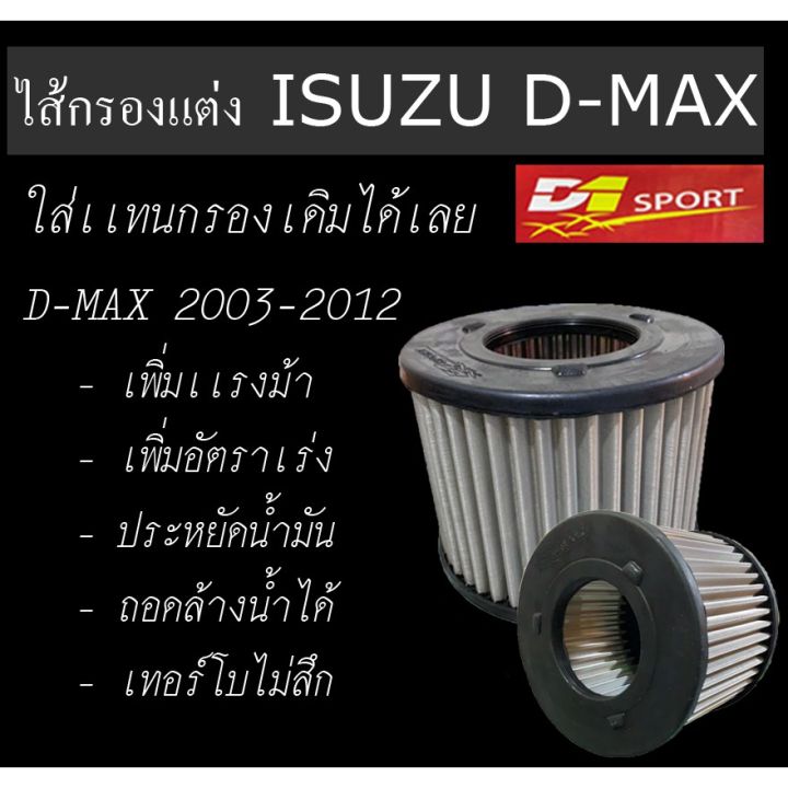 woww-สุดคุ้ม-กรองอากาศ-d1sport-กรองอากาศเครื่องเเบบสเเตนเลส-อีซูซุ-ดีแมคซ์-isuzu-d-max-ปี2003-2012-ราคาโปร-ชิ้น-ส่วน-เครื่องยนต์-ดีเซล-ชิ้น-ส่วน-เครื่องยนต์-เล็ก-ชิ้น-ส่วน-คาร์บูเรเตอร์-เบนซิน-ชิ้น-ส่